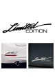 '' Limited Edition '' Oto Sticker Motor Sticker 25x8 Cm Beyaz