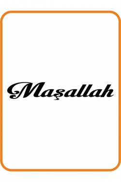 Maşallah Oto Sticker 33x6 Cm Siyah