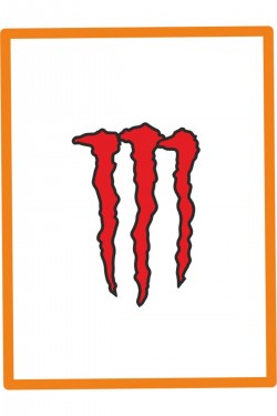 Pençe Izi Oto Sticker Motor Sticker 15x10 Cm Kırmızı