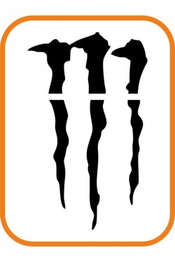 Pençe Far Veya Cam Altı Büyük Oto Sticker 33x20 Cm Siyah