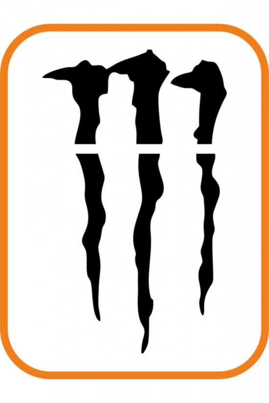 Pençe Far Veya Cam Altı Büyük Oto Sticker 33x20 Cm Siyah