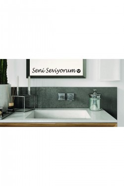 Ayna Dekorasyon Sticker- Seni Seviyorum 40cmx5cm