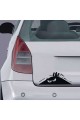 Bagajdan Bakan Kızgın Hayalet Oto Sticker 30x10 Cm Siyah Bagajdan Bakan Kızgın Hayalet Oto Sticker 30x10 Cm Siyah