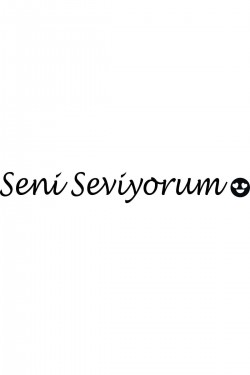 Ayna Dekorasyon Sticker- Seni Seviyorum 40cmx5cm
