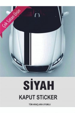 Master Desıgn Dennison Sticker Ön Kaput Siyah 068