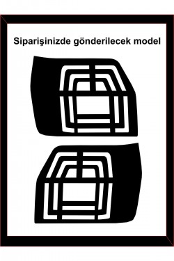 Uno İçin özel yeni uyumlu Aksesuar Stop Farı Led Görünümlü Folyo Kaplama Model 2