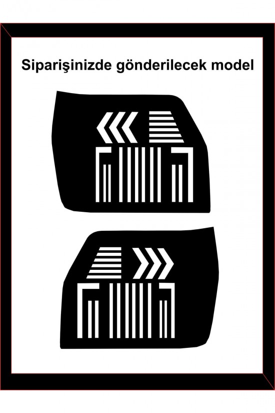 Uno İçin özel yeni uyumlu Aksesuar Stop Farı Led Görünümlü Folyo Kaplama