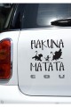 Hakuna Matata Oto özel yeni kaliteli Kaliteli Sticker Siyah 15 Cm Hakuna Matata Oto özel yeni kaliteli Kaliteli Sticker Siyah 15 Cm