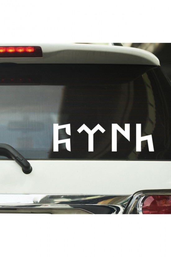 Türk Yazılı Araba Cam Ve Araç Arkası Sticker Etiket Türk Yazılı Araba Cam Ve Araç Arkası Sticker Etiket