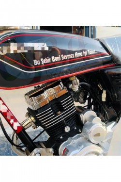 Bu Şehir Beni Sevmez Ama İyi Tanır... Motorsiklet yazı sticker araç arkası