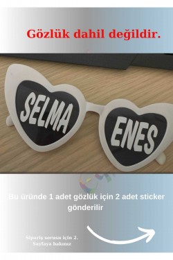 Gözlük Camı Için Sticker Gelin Damat Gözlüğü Için Gözlük Sticker Gözlük Dahil Değildir