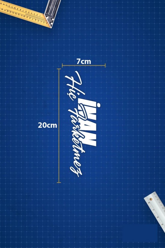 İnan Hiç Farketmez Yazı JDM Araba-Motosiklet Cam Etiket Sticker 20x7cm oto sticker