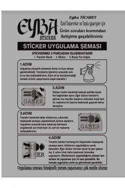 Karavan Ve Traktör Için Sticker Yapışkan Yıldız 6'lı