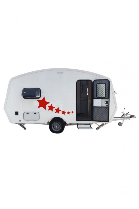Karavan Ve Traktör Için Sticker Yapışkan Yıldız 6'lı