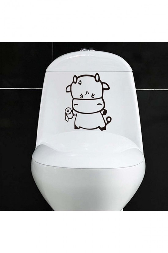 İnek Klozet Sticker