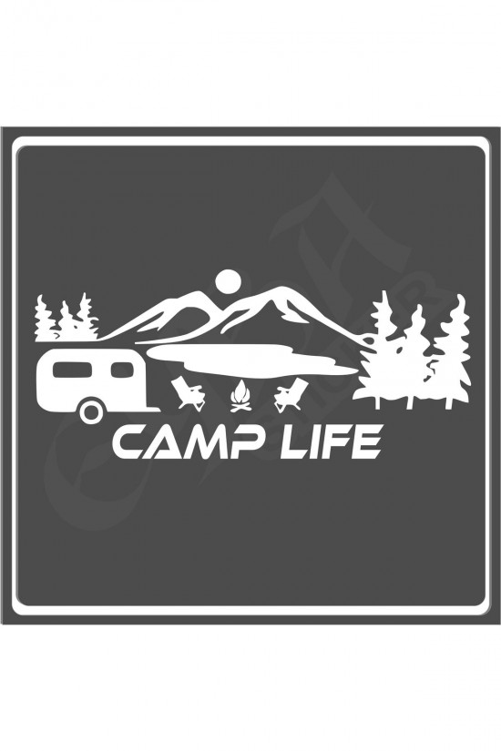 Camp Life Sticker 120X50 1 Adet Oto Sticker - Kamp Karavan Sticker Duvar Sticker Camp Life Sticker 120X50 1 Adet Oto Sticker - Kamp Karavan Sticker Duvar Sticker