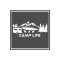 Camp Life Sticker 120X50 1 Adet Oto Sticker - Kamp Karavan Sticker Duvar Sticker