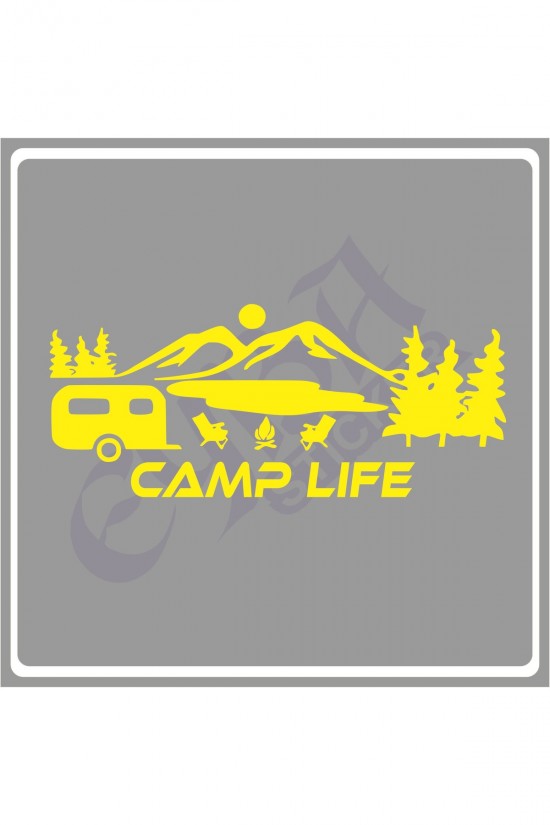 Camp Life Sticker 120X50 1 Adet Oto Sticker - Kamp Karavan Sticker Duvar Sticker Camp Life Sticker 120X50 1 Adet Oto Sticker - Kamp Karavan Sticker Duvar Sticker