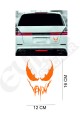 Venom  Araba, Motorsiklet, Kask, Laptop,cam Sticker 16x12 Cm VENOM YAZILI