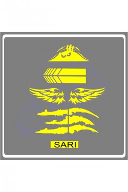 Oto Sticker Mega 4lü Paket Dikiz Kanat Pençe Bagaj Sticker