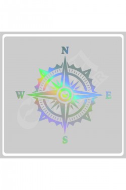 Pusula Sticker 60X60 cm 1 Adet Oto Sticker - Kamp Karavan Sticker