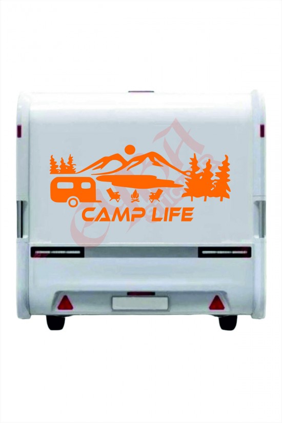 Camp Life Sticker 120X50 1 Adet Oto Sticker - Kamp Karavan Sticker Duvar Sticker Camp Life Sticker 120X50 1 Adet Oto Sticker - Kamp Karavan Sticker Duvar Sticker