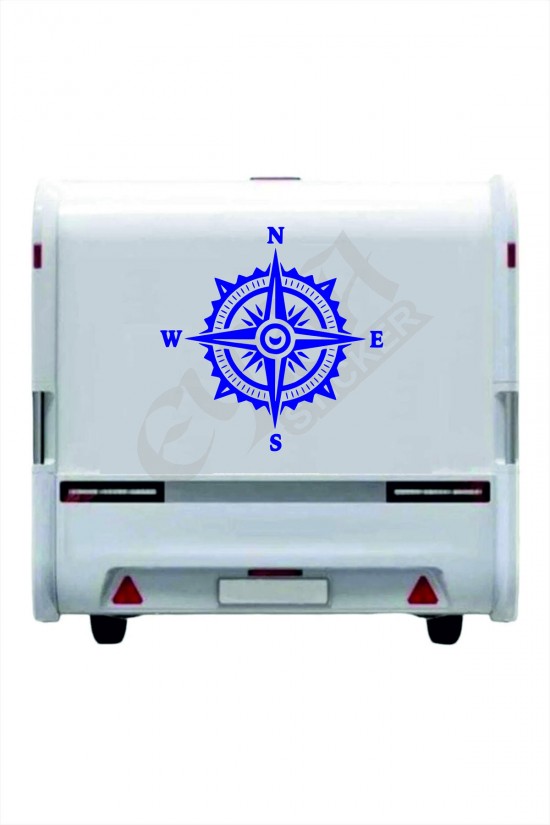 Pusula Sticker 60X60 cm 1 Adet Oto Sticker - Kamp Karavan Sticker