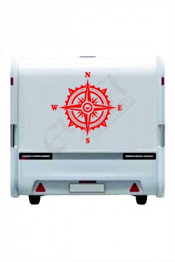 Pusula Sticker 60X60 cm 1 Adet Oto Sticker - Kamp Karavan Sticker