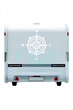 Pusula Sticker 60X60 cm 1 Adet Oto Sticker - Kamp Karavan Sticker