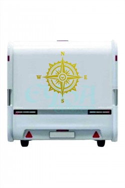 Pusula Sticker 60X60 cm 1 Adet Oto Sticker - Kamp Karavan Sticker