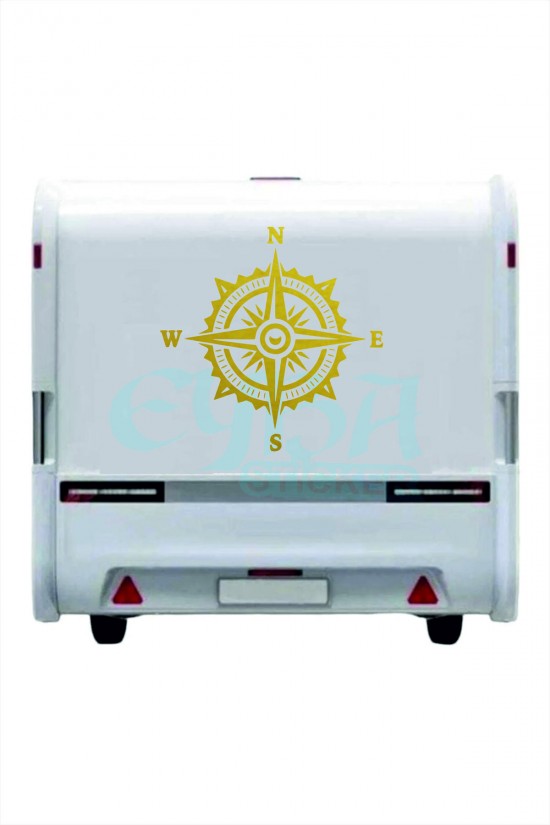 Pusula Sticker 60X60 cm 1 Adet Oto Sticker - Kamp Karavan Sticker Pusula Sticker 60X60 cm 1 Adet Oto Sticker - Kamp Karavan Sticker