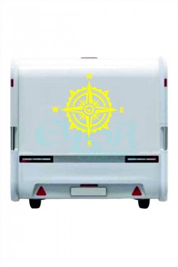 Pusula Sticker 60X60 cm 1 Adet Oto Sticker - Kamp Karavan Sticker