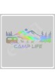 Camp Life Sticker 120X50 1 Adet Oto Sticker - Kamp Karavan Sticker Duvar Sticker