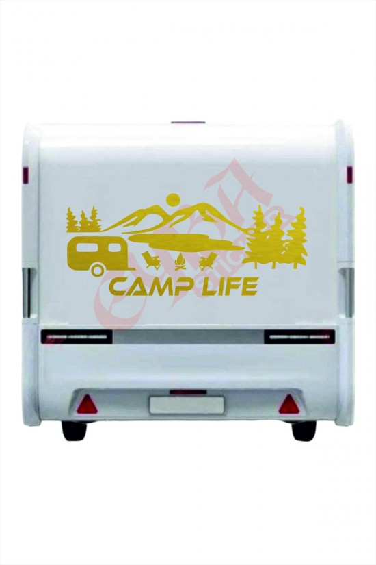 Camp Life Sticker 120X50 1 Adet Oto Sticker - Kamp Karavan Sticker Duvar Sticker Camp Life Sticker 120X50 1 Adet Oto Sticker - Kamp Karavan Sticker Duvar Sticker