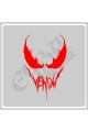 Venom  Araba, Motorsiklet, Kask, Laptop,cam Sticker 16x12 Cm VENOM YAZILI