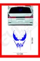 Venom  Araba, Motorsiklet, Kask, Laptop,cam Sticker 16x12 Cm VENOM YAZILI
