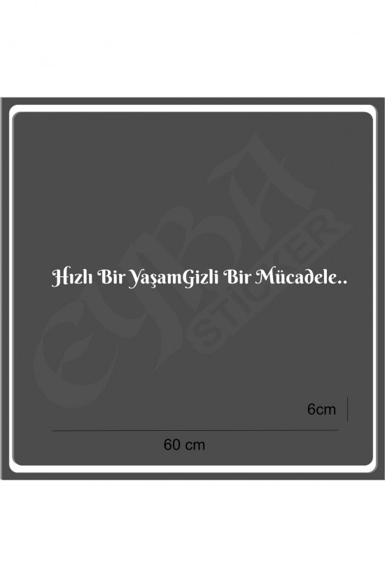 60x6 cm boyutundadır