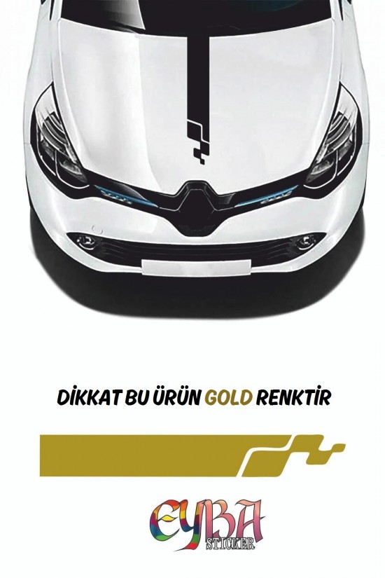 Rs Kaput Şerit Sticker - Oto Sticker - Araba Sticker - 60x14cm Rs Kaput Şerit Sticker - Oto Sticker - Araba Sticker - 60x14cm