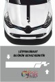 Renault Clio Rs Kaput Şerit Sticker - Oto Sticker - Araba Sticker - 60x14cm