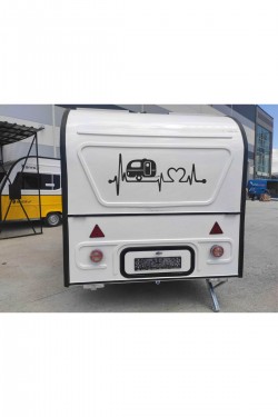 Kalpli Nabız Ritmi Karavan Sticker