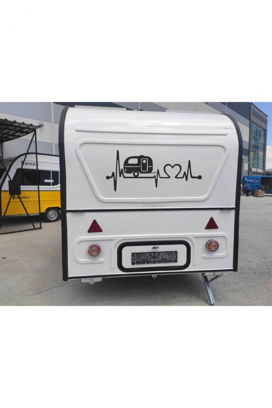 Kalpli Nabız Ritmi Karavan Sticker