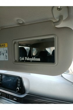 8X2 CM Çok Yakışıklısın Sticker Yazı / Araç Araba Makyaj Aynası Sticker Yazı / Araç Sticker