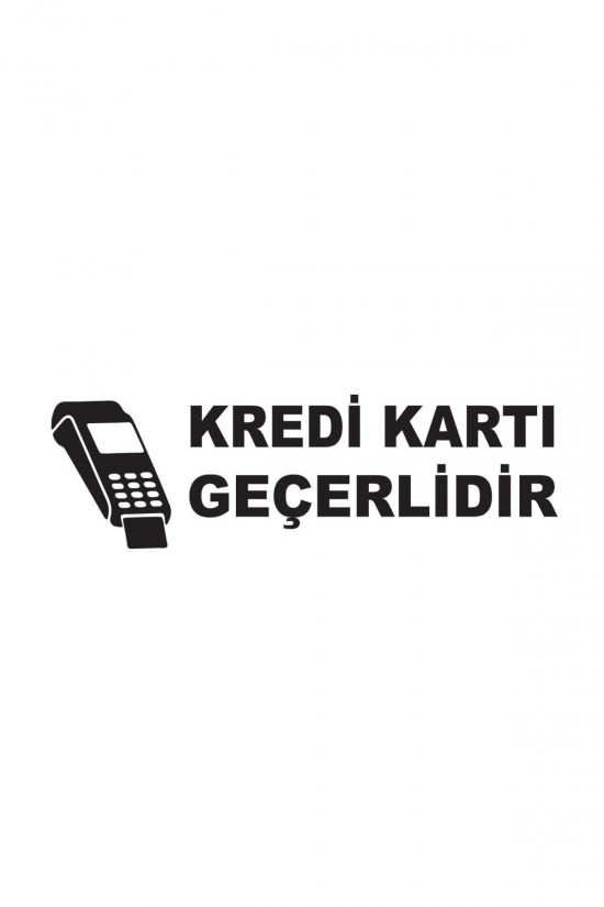 Kredi Kartı Geçerlidir Sticker 30 X 9 Cm Kredi Kartı Geçerlidir Sticker 30 X 9 Cm