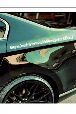Hikayenin Sonunda Herkez Toprak Sahibi Olacak Herkeze Bol Şans. Oto Arka Cam Yazı Sticker Beyaz 90x7