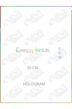 Emoççç İyimicin STİCKER 30X5 YAPIŞTIRMA EMOÇ YAZISI