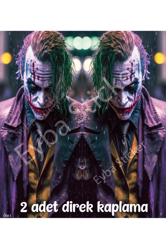 Araç Kapı Direk Kaplama Folyosu joker Desenli DRK1 (Sağ Sol Takım) (2 Adet) - 22x50 Cm