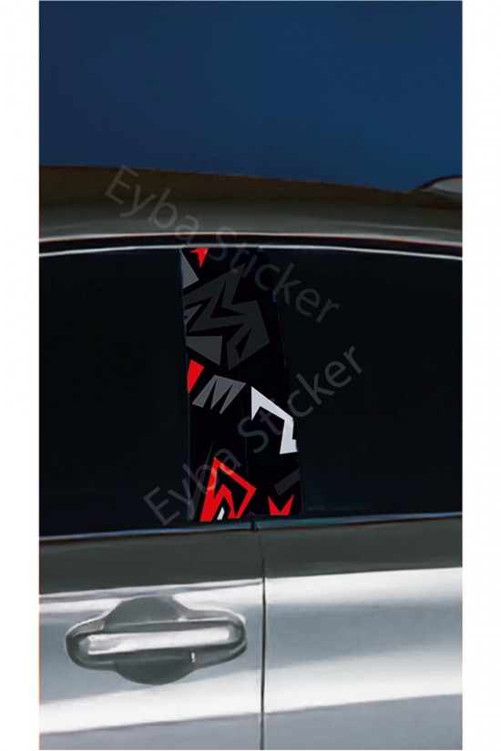 - Araç kapı direklerinize şık ve modern bir görünüm kazandıran desenli folyo kaplama ile otomobilinizin estetiğini artırın.; - Sağ ve sol takım olarak sunulan DRK4 folyosu, aracınızın her iki kapısını da aynı desenle kaplayarak bütünlük sağlar.; - Her bir