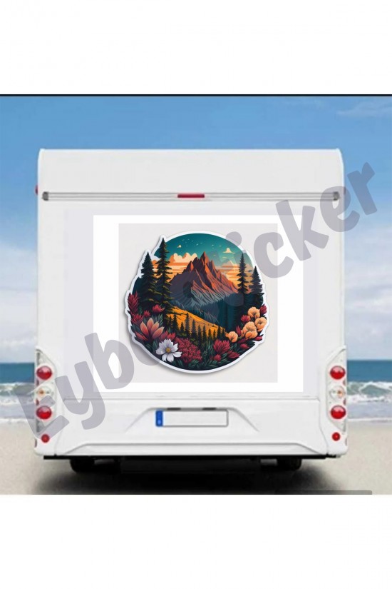 - Doğal manzaraları kamp ve karavan ortamlarına taşıyan renkli sticker ile mekanlarınızı kişiselleştirin.; - 110x100 cm boyutlarındaki bu sticker, geniş alanlarda bile kolayca uygulanabilir ve dikkat çekici bir görünüm sağlar.; - Görselde yer alan ürünün 