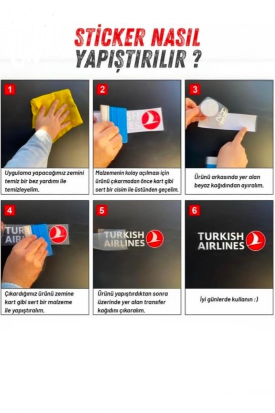 Arka Cam Sticker Set Oto Sticker Araba Sticker 20 X 35 Cm
