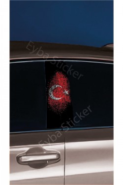 Araç Kapı Direk Kaplama Folyosu Desenli DRK22 (Sağ Sol Takım) (2 Adet) - 22x50 Cm